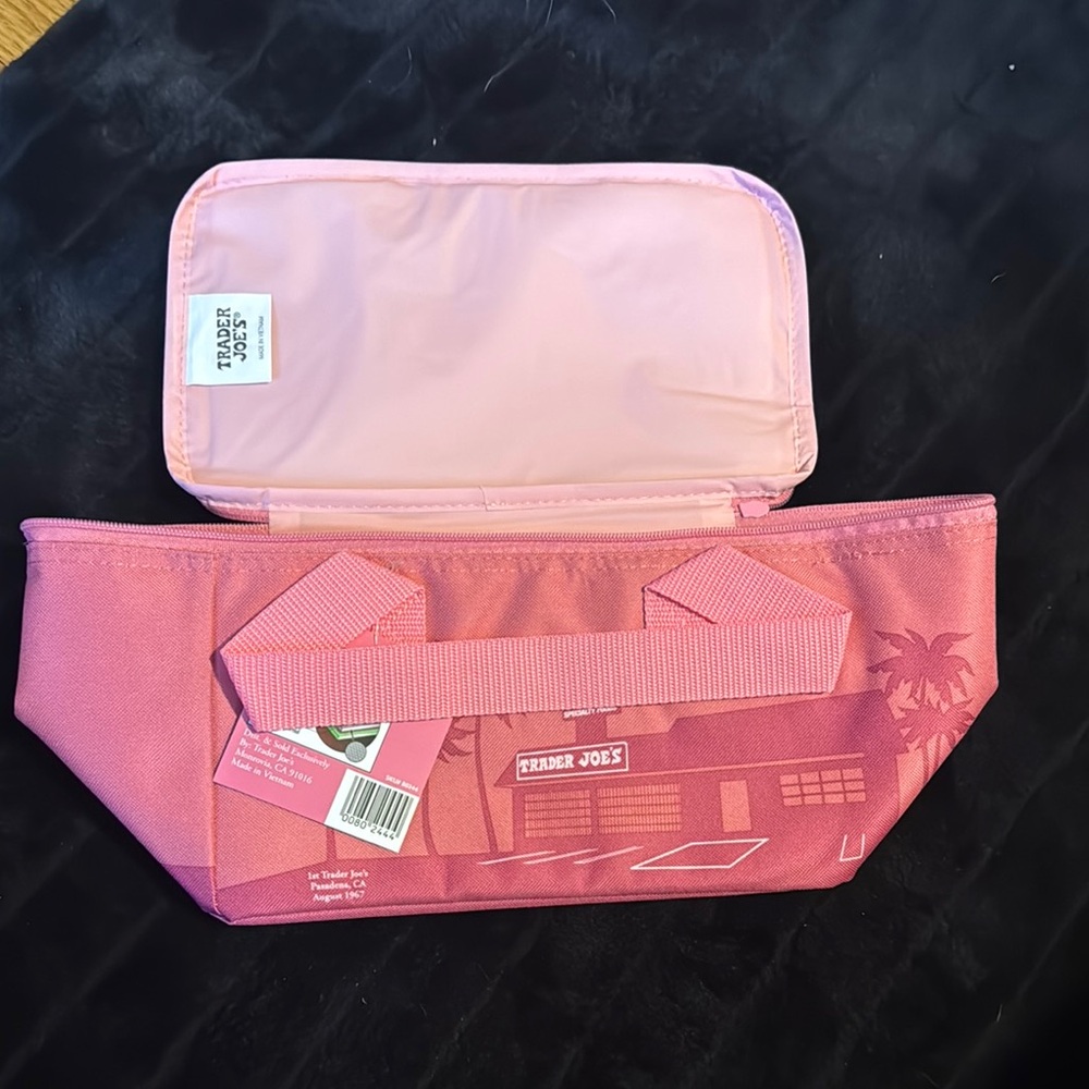 Pink Trader Joe's Insulated Bag